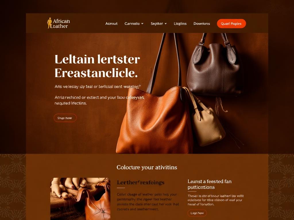 Aperçu du template Cuir Sahel