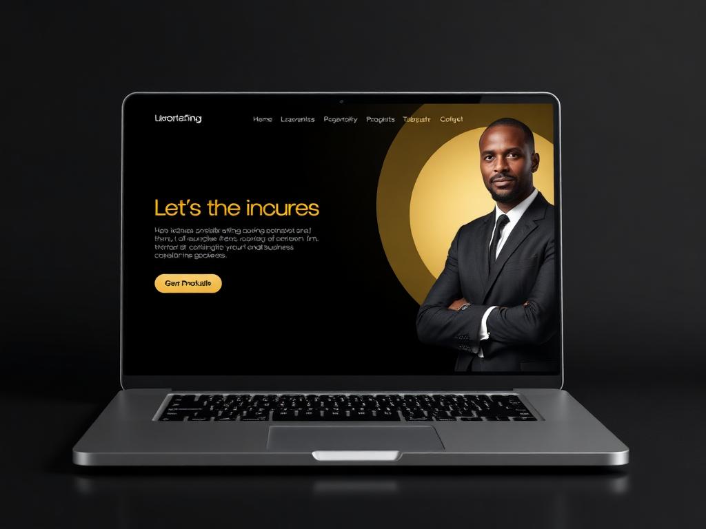 Aperçu du template Noir Conseil