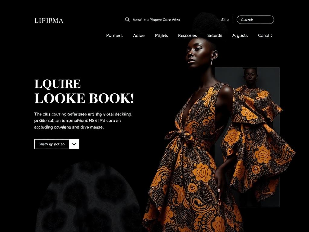 Aperçu du template Ankara Couture
