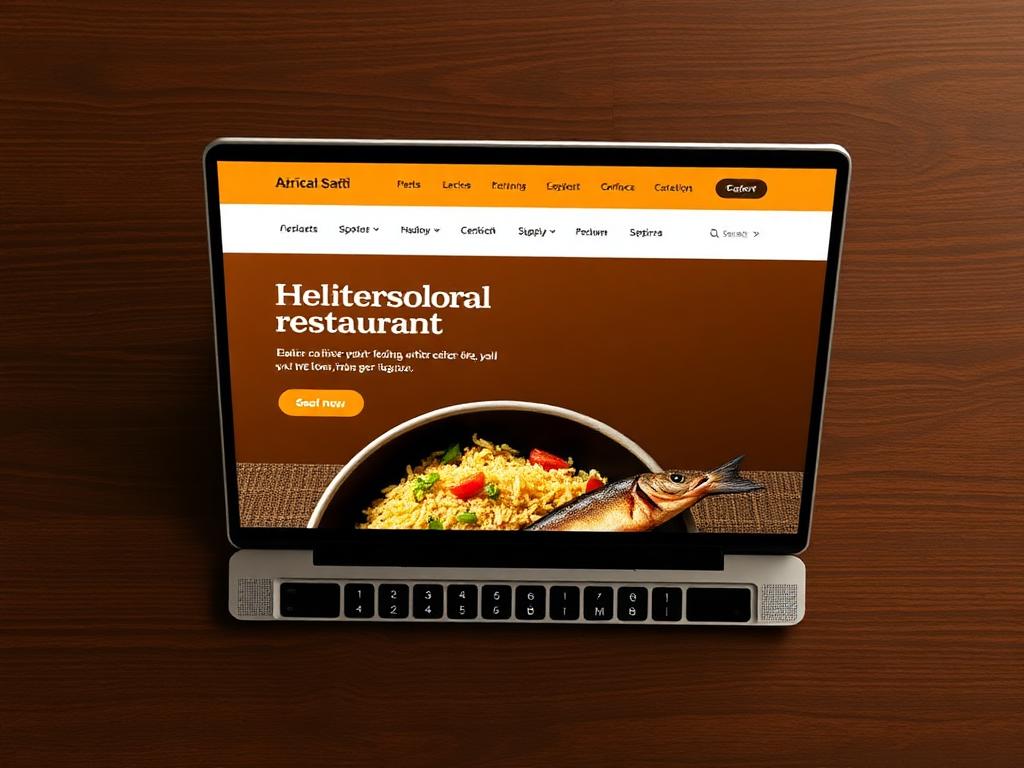 Aperçu du template Afro Saveurs